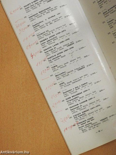 Bizományi Áruház Vállalat 42. képaukció