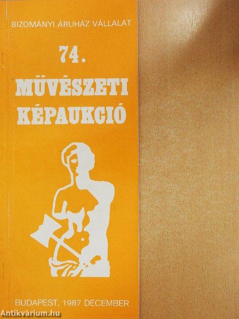 Bizományi Áruház Vállalat 74. képaukció