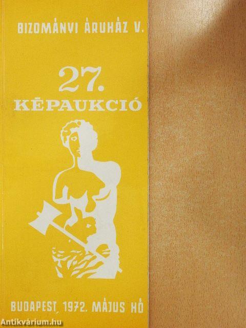 Bizományi Áruház Vállalat 27. képaukció