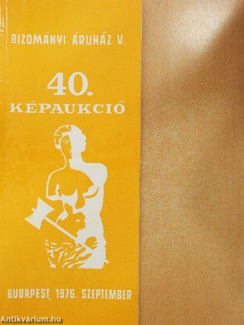 Bizományi Áruház  Vállalat 40. képaukció
