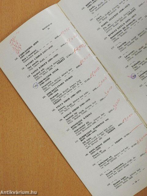 Bizományi Áruház  Vállalat 40. képaukció