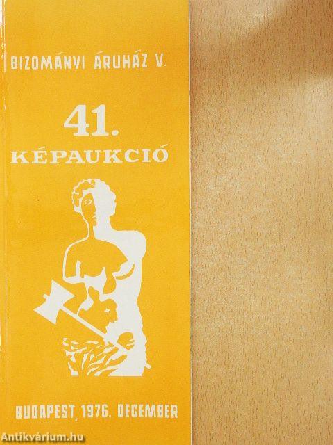 Bizományi Áruház Vállalat 41. képaukció