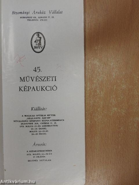 Bizományi Áruház Vállalat 45. képaukció