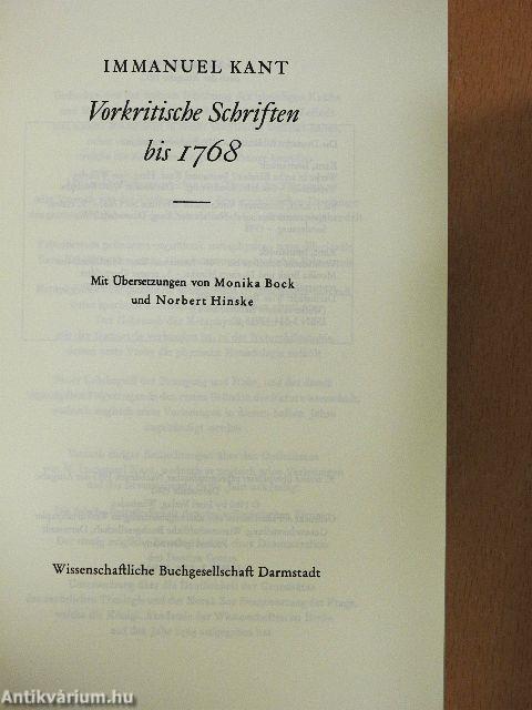Immanuel Kant Werke in sechs Bänden/Wörterbuch I-VII.