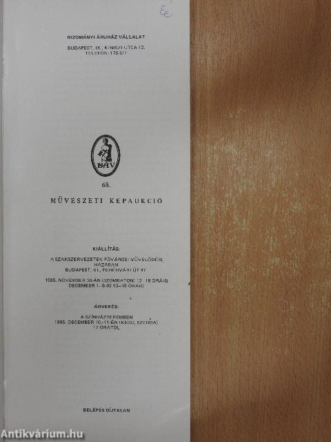 Bizományi Áruház Vállalat 68. képaukció