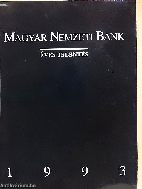 Magyar Nemzeti Bank - Éves jelentés 1993