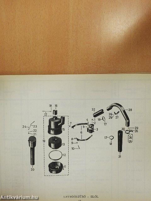 IFA W-50 tehergépkocsi alkatrész-katalógusa I.