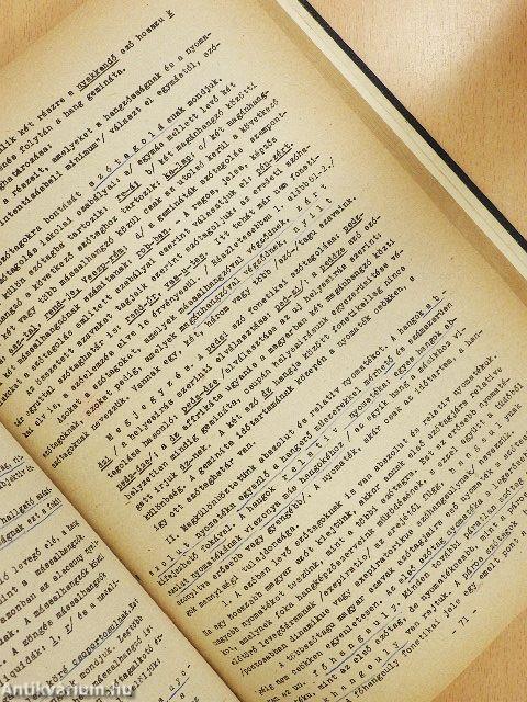 A mai magyar nyelv I.