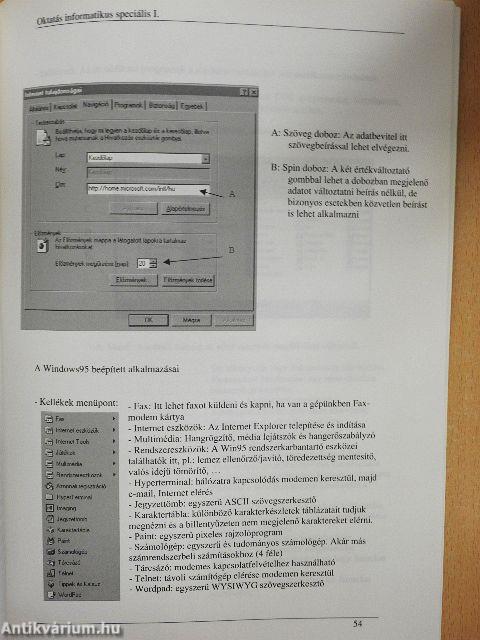 Oktatás informatikus Speciális tantárgyi modul I.