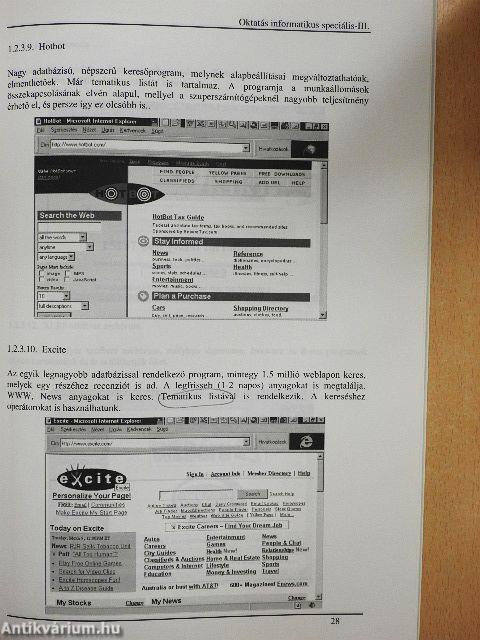 Oktatás informatikus Speciális tantárgyi modul III.