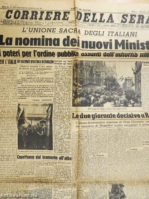 Corriere della Sera 27 Luglio 1943
