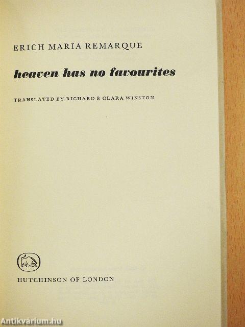 Heaven Has No Favourites