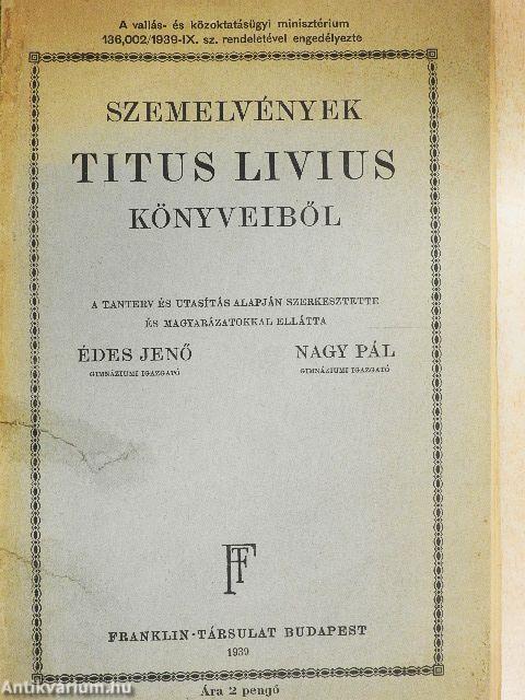 Szemelvények Titus Livius könyveiből