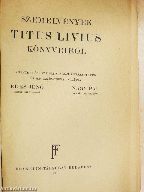 Szemelvények Titus Livius könyveiből