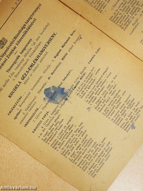 A Zene 1940. április 1.