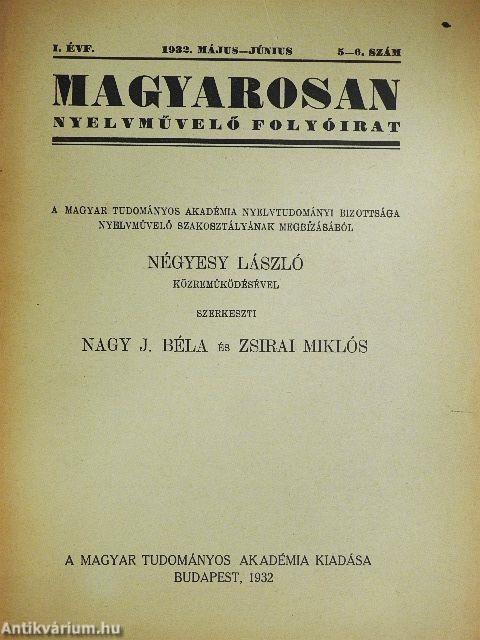 Magyarosan 1932. május-június