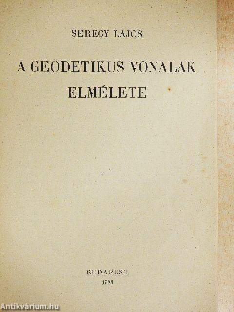 A geodetikus vonalak elmélete