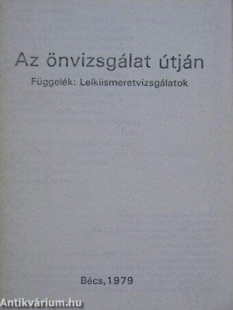 Az önvizsgálat útján