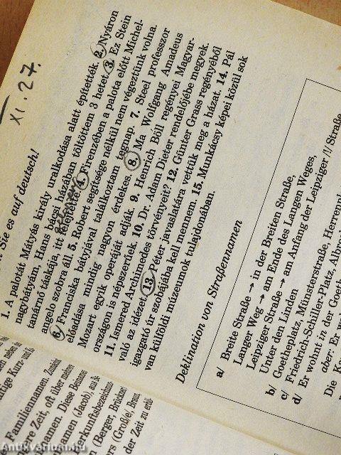 Deutsch für Ungarn 1.