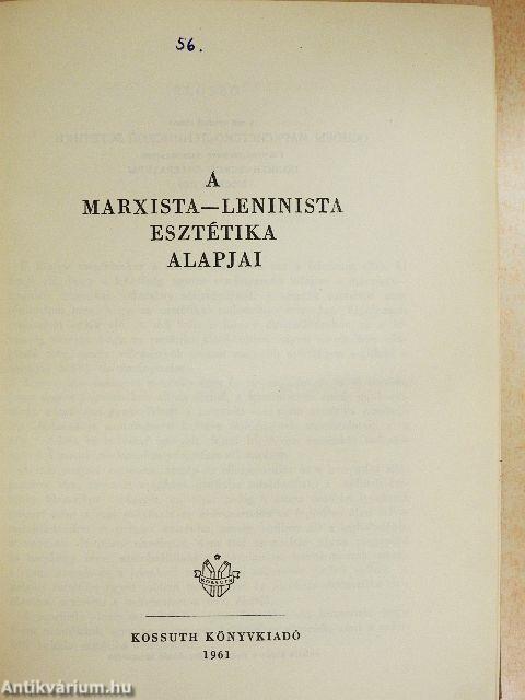 A marxista-leninista esztétika alapjai