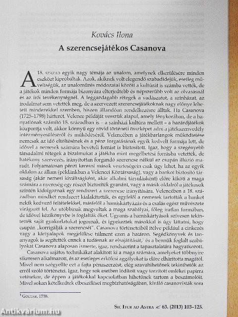 A szerencsejátékos Casanova