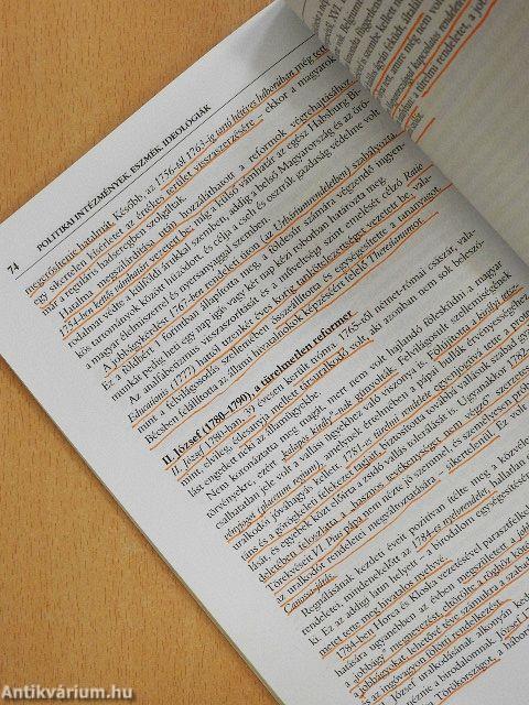 Emelt szintű érettségi - Történelem kidolgozott szóbeli tételek 2012