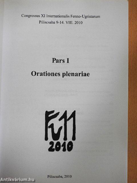 Congressus XI Internationalis Fenno-Ugristarum I.
