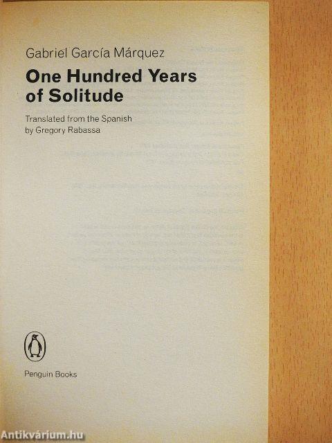 One Hundred Years of Solitude