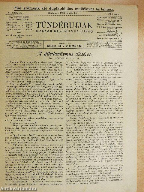 Tündérujjak 1929. április