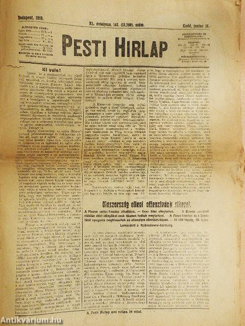 Pesti Hirlap 1918. június 18.