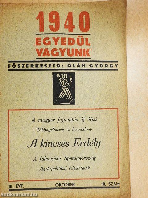 Egyedül vagyunk 1940. október