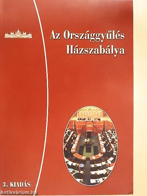 Az Országgyűlés Házszabálya