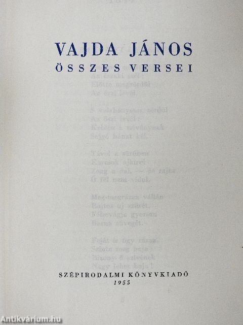 Vajda János összes versei