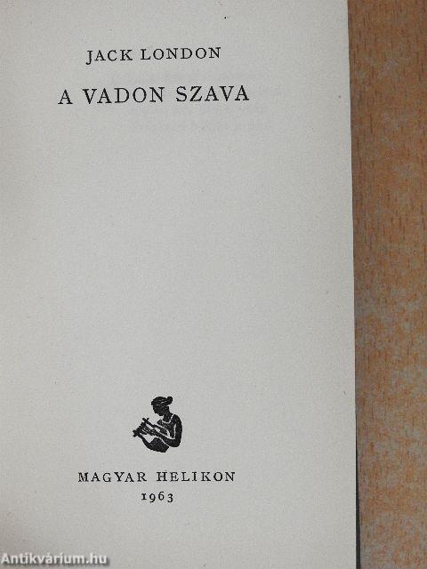 A vadon szava