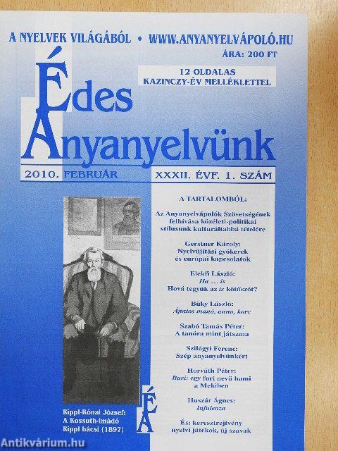 Édes anyanyelvünk 2010. február-december