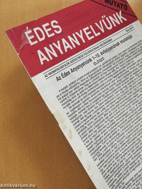 Édes Anyanyelvünk Mutató 1979-1993