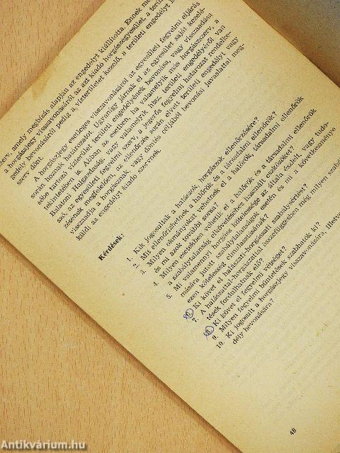 Amit a horgásznak tudnia kell