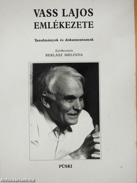 Vass Lajos emlékezete (dedikált példány)