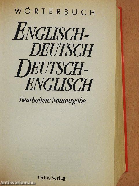 Wörterbuch Englisch-Deutsch/Deutsch-Englisch