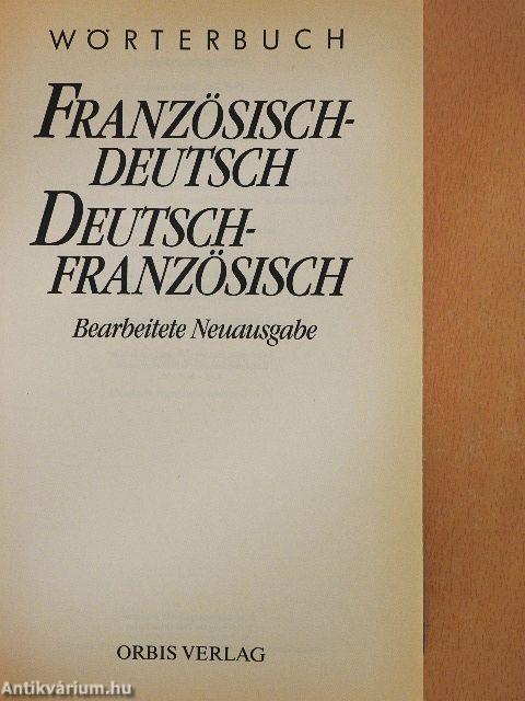 Französisch-Deutsch/Deutsch-Französisch Wörterbuch