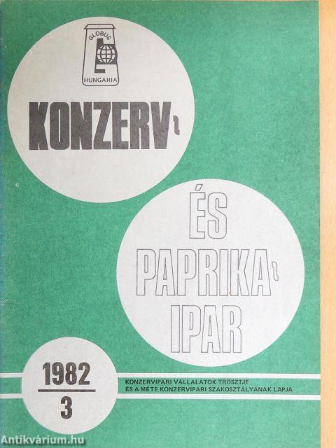 Konzerv- és Paprikaipar 1982. július-szeptember