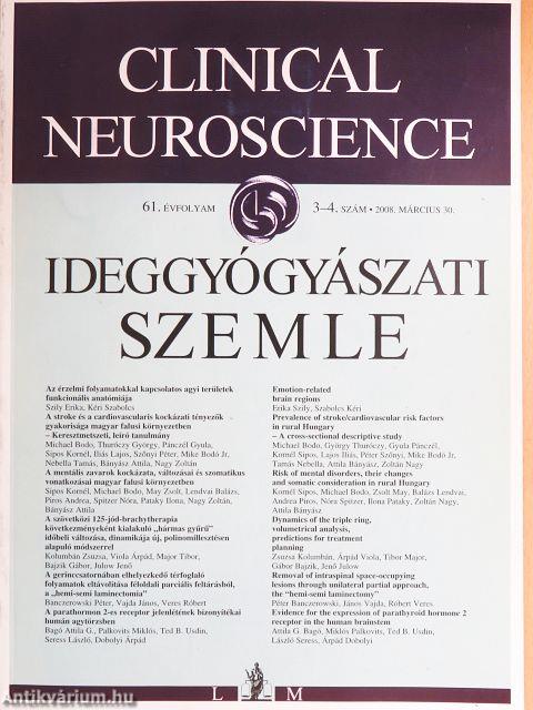 Ideggyógyászati Szemle 2008. március 30.