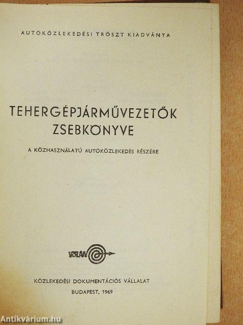 Tehergépjárművezetők zsebkönyve