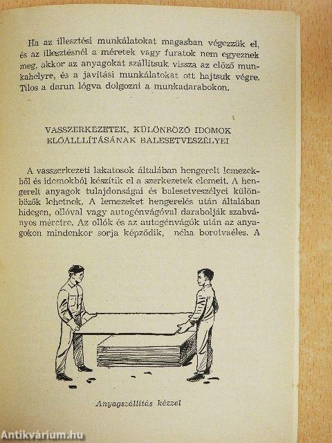 Munkavédelmi útmutató vasszerkezeti lakatosoknak