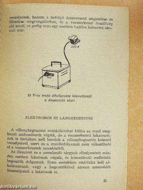 Munkavédelmi útmutató vasszerkezeti lakatosoknak