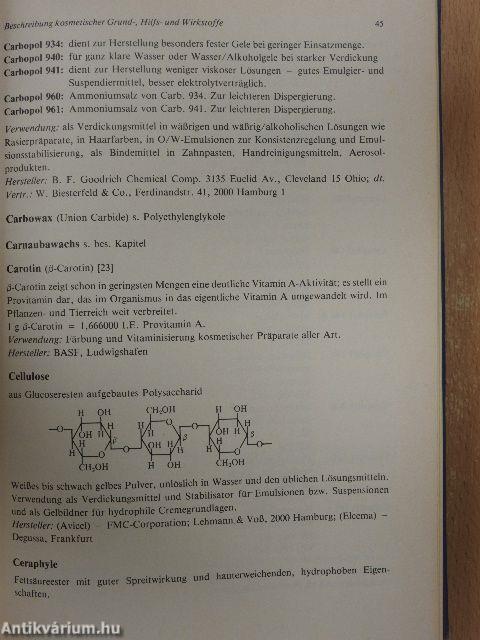 Grundlagen und Rezepturen der Kosmetika