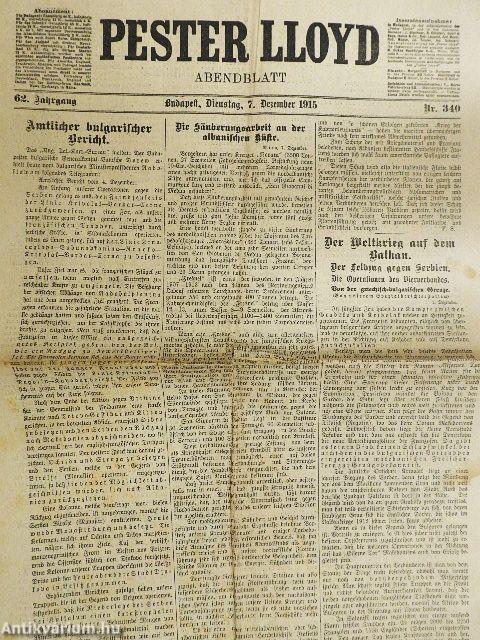 Pester Lloyd 7. Dezember 1915. (gótbetűs)