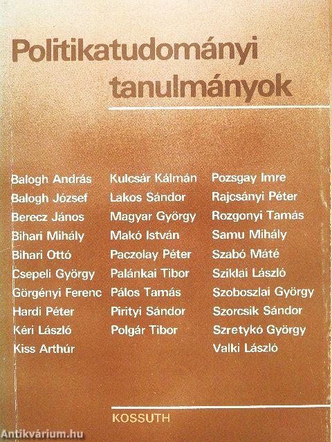 Politikatudományi tanulmányok