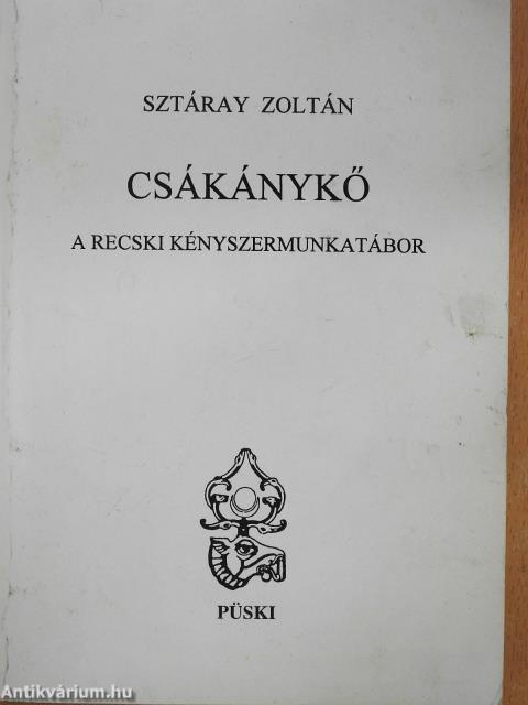 Csákánykő (dedikált példány)