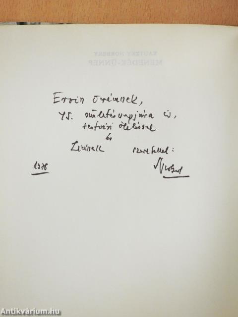 Menedék-ünnep (dedikált példány)